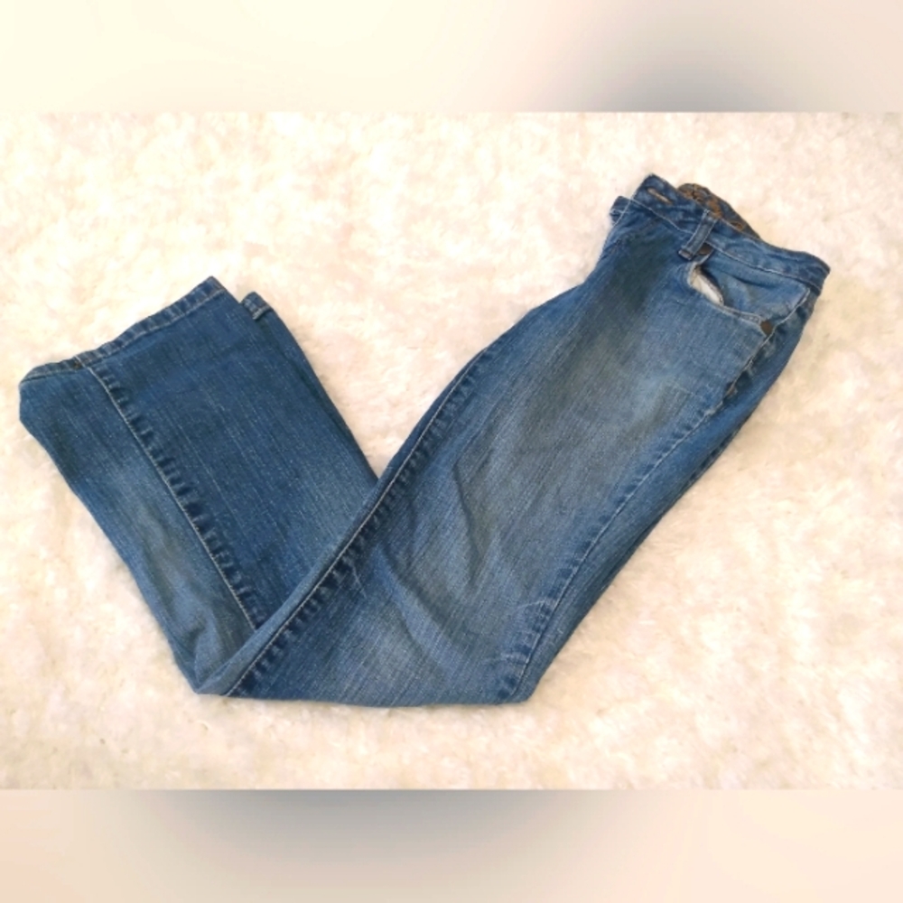 Arizona jean company woman's size 3SHORT straight leg denim jeans